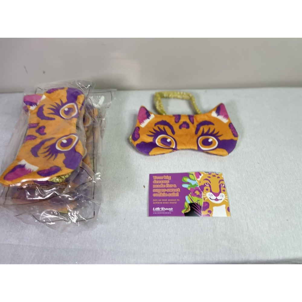 Little Brownie Baker Eye Sleep Cover Girls Bulk Holiday Leopard Pattern 5Pk